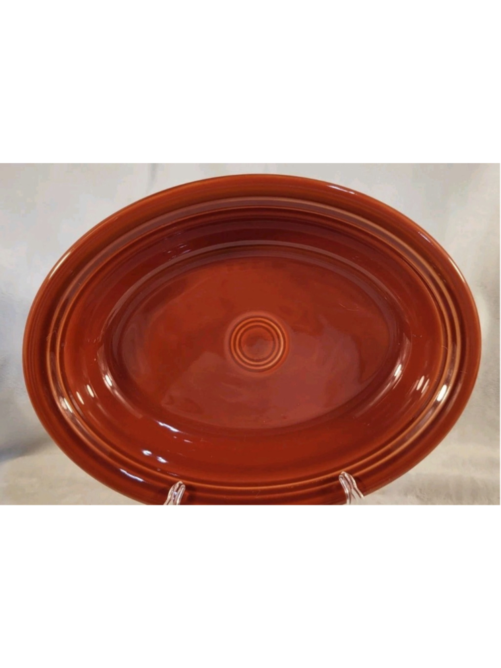 FIESTA OVAL vegetable BAKER SERVING BOWL Paprika 10” HLC HOMER LAUGHLIN WARE